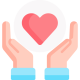 a hands holding a heart